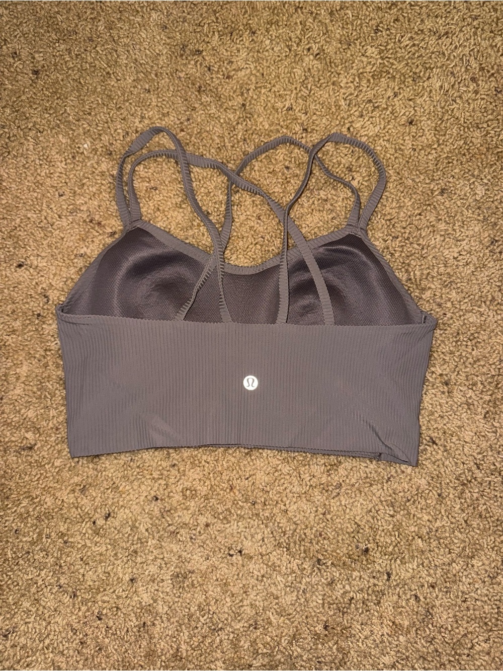 lululemon athletica purple like a cloud longline bra